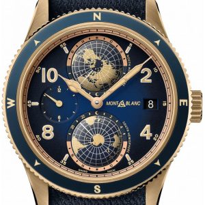 Montblanc 1858 Herrklocka 126361 Blå/Textil ⌀42 mm