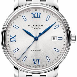 Montblanc Herrklocka 129286 Tradition Silverfärgad/Stål ⌀40 mm