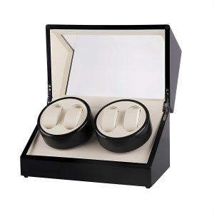 Mulhouse Watch Winder 4 Klockor Svart Trä 02BB - Unisex - Wood