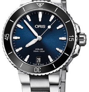 Oris Damklocka 01 733 7731 4135-07 8 18 05P Diving Blå/Stål Ø36.5