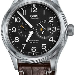 Oris Herrklocka 01 690 7735 4164-07 1 22 72FC Aviation Svart/Läder