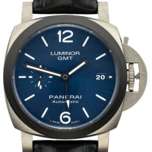 Panerai Herrklocka PAM01279 Luminor Blå/Läder ⌀42 mm