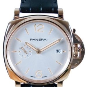 Panerai PAM01336 Luminor Due Vit/Läder ⌀42 mm