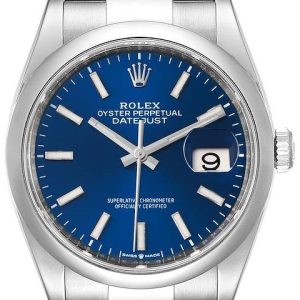 Rolex Damklocka 126200-0006 Datejust 36 Blå/Stål ⌀36 mm