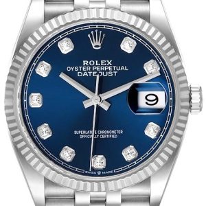 Rolex Damklocka 126234-0037 Datejust 36 Blå/Stål ⌀36 mm