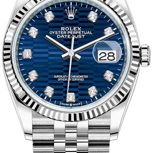 Rolex Damklocka 126234-0057 Datejust 36 Blå/Stål ⌀36 mm