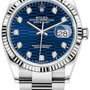 Rolex Damklocka 126234-0058 Datejust 36 Blå/Stål ⌀36 mm