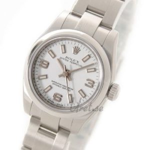 Rolex Damklocka 176200-0011 Lady Oyster Perpetual Vit/Stål ⌀26 mm