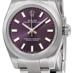 Rolex Damklocka 176200-0016 Oyster Perpetual 26 Lila/Stål ⌀26 mm