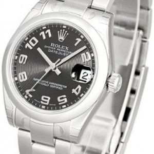 Rolex Damklocka 178240-0011 Datejust Lady 31 mm Svart/Stål ⌀31 mm