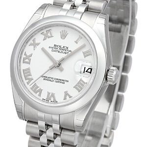 Rolex Damklocka 178240-0038 Datejust 31 Vit/Stål ⌀31 mm