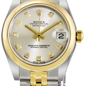 Rolex Damklocka 178243-0041 Datejust 31 Silverfärgad/Stål ⌀31 mm