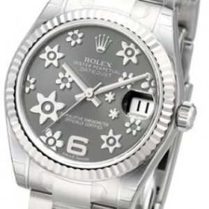 Rolex Damklocka 178274-0091 Datejust Midsize Grå/Stål ⌀31 mm