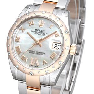 Rolex Damklocka 178341-0012 Datejust 31 Vit/Stål ⌀31 mm