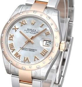 Rolex Damklocka 178341-0014 Datejust 31 Vit/Stål ⌀31 mm