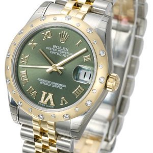 Rolex Damklocka 178343-0011 Datejust 31 Grön/Stål ⌀31 mm