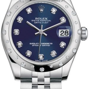 Rolex Damklocka 178344-0061 Datejust 31 Blå/Stål ⌀31 mm