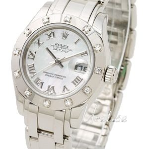 Rolex Damklocka 80319-0041 Lady Datejust Pearlmaster Vit/18 karat