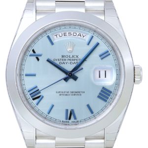 Rolex Day-Date 40 Herrklocka 228206-0001 Blå/Platina ⌀40 mm