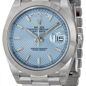 Rolex Day-Date 40 Herrklocka 228206-0004 Blå/Platina ⌀40 mm