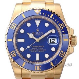 Rolex Herrklocka 116618LB-0003 Submariner Blå/18 karat gult guld