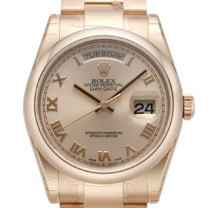 Rolex Herrklocka 118205F-0063 Day-Date 36 Champagnefärgad/18 karat