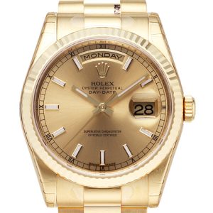 Rolex Herrklocka 118238-0103 Day-Date Champagnefärgad/18 karat gult