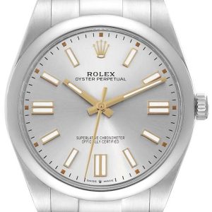 Rolex Herrklocka 124300-0001 Oyster Perpetual 41 Silverfärgad/Stål