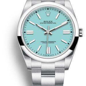 Rolex Herrklocka 124300-0006 Oyster Perpetual 41 Tiffany Blue