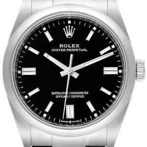 Rolex Herrklocka 126000-0002 Oyster Perpetual 36 Svart/Stål ⌀36 mm