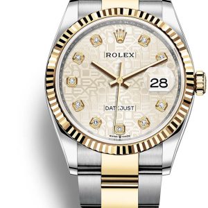 Rolex Herrklocka 126233-0028 Datejust 36 Silverfärgad/Stål ⌀36 mm