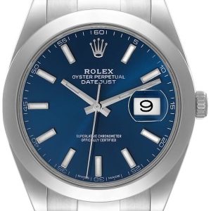 Rolex Herrklocka 126300-0001 Datejust 41 Blå/Stål ⌀41 mm