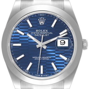 Rolex Herrklocka 126300-0023 Datejust 41 Blå/Stål ⌀41 mm