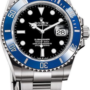 Rolex Herrklocka 126619LB-0003 Submariner Smurf Blå/18 karat vitt