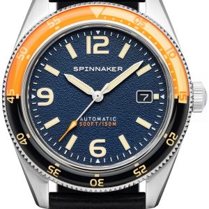 Spinnaker Herrklocka SP-5055-0D Fleuss Blå/Läder Ø43 mm