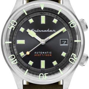 Spinnaker Herrklocka SP-5062-02 Bradner Svart/Läder Ø42 mm