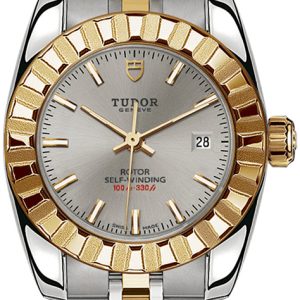 Tudor Damklocka 22013-0001 Classic Date Silverfärgad/Gulguldtonat