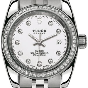 Tudor Damklocka 22020-0001 Classic Date Vit/Stål ⌀28 mm