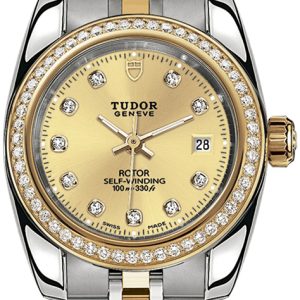 Tudor Damklocka 22023-0010 Classic Date Gulguldstonad/Gulguldtonat