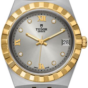 Tudor Damklocka M28403-0002 Royal Silverfärgad/18 karat gult guld