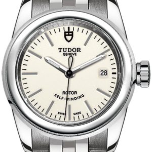 Tudor Damklocka M51000-0027 Glamour Date Vit/Stål ⌀26 mm