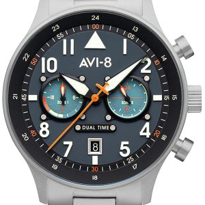 AVI-8 Herrklocka AV-4088-22 Hawker Hurricane Blå/Stål ⌀43 mm