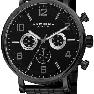 Akribos XXIV Herrklocka AK800BK Svart/Stål ⌀44 mm