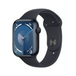 apple watch series 9 gps 45 mm midnight m/l