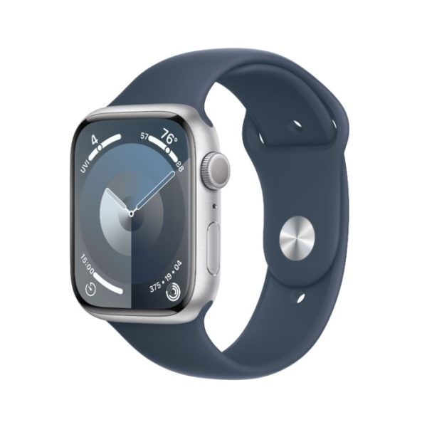 apple watch series 9 gps + cellular 45 mm silver s/m