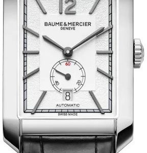 Baume & Mercier Herrklocka MOA10528 Hampton Silverfärgad/Läder