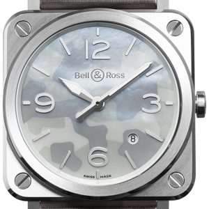 Bell & Ross BR-S-GREY-CAMOUFLAGE Br S Quartz Grå/Satin