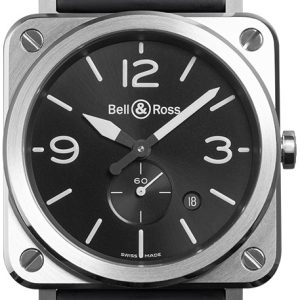 Bell & Ross BR-S-STEEL Br S Quartz Svart/Gummi