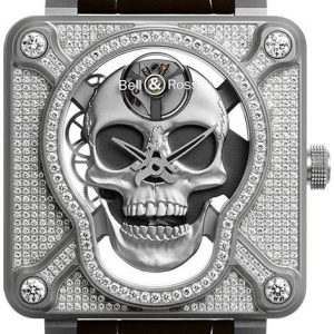 Bell & Ross Herrklocka BR-01-LAUGHING-SKULL-FULL-DIAMON Br 01