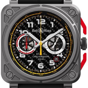 Bell & Ross Herrklocka BR-03-94-RS18 Br 03-94 Svart/Gummi